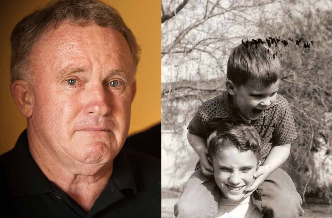 Larry Ingraham (left), a retired San Diego police officer, spent years trying to find out how his brother, Van Ingraham, died in 2007 in a state-run developmental center that was supposed to keep him safe. Larry and Van are shown in a 1963 family photo on the right. Credit: Photo on left: Nadia Borowski Scott; photo on right: Courtesy of Larry Ingraham